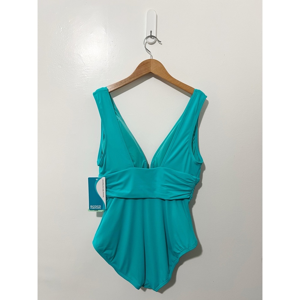 Contours by Coco Reef Emerald Cut One Piece Swimsuit Size 10 - Picture 5 of 8